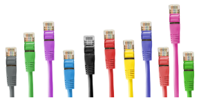 grupo de cables de red rj45