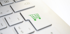 teclado con carrito de compras